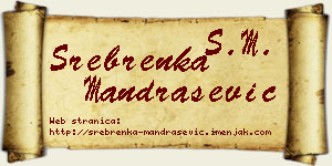 Srebrenka Mandrašević vizit kartica